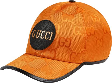 orange gucci cap|Gucci snapback hat.